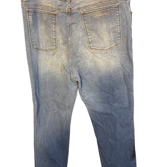 Gloria Vanderbilt X Christian Siriano Womens Denim Jeans Size 32/14 Blue Mid-Ris - Picture 5 of 7